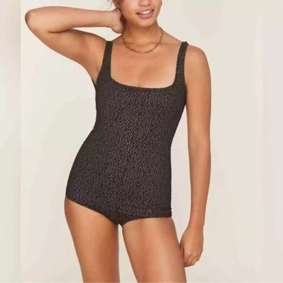 Demi Moore X Andie Swim The Marseilles One Piece Black Lurex Jacquard Size Small - Picture 9 of 12